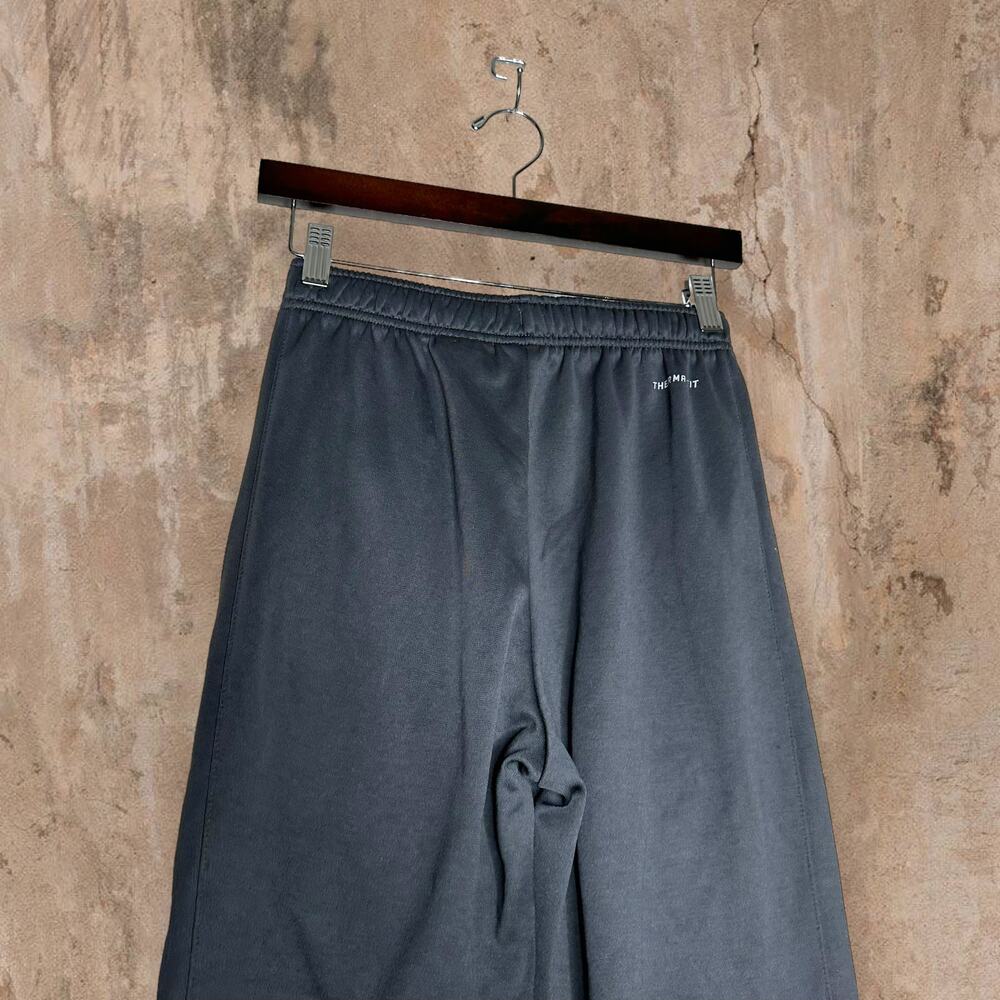 Vintage Y2K Nike Sweatpants Youth XL Dark Grey Polyester White Swoosh Therma Fit - Picture 4 of 6